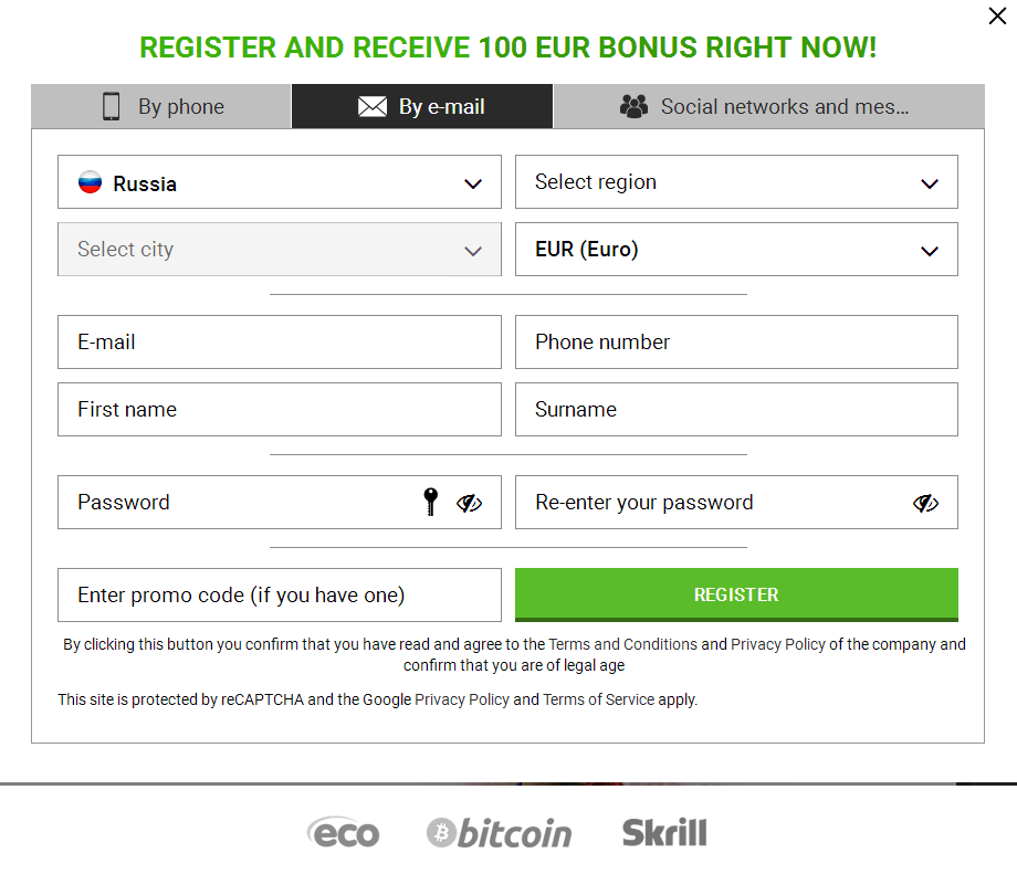 Signup Form Canada
